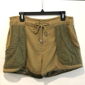 Sea O'keefe Quilted Shorts Olive - Size 4